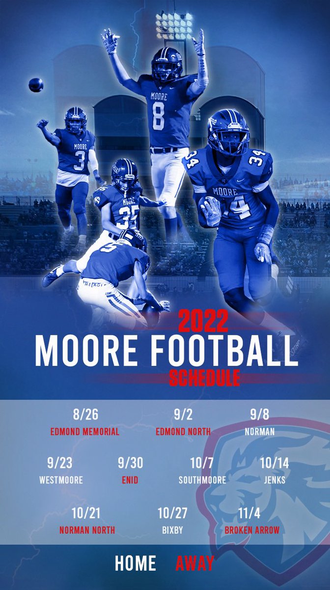 Ready to get this season started 💯 everyone please come support @moorelion_fb we are putting in that work 💪 thanks @CoachGBryant for your leadership and support! 🏈 pic.twitter.com/PVIKGV4J30