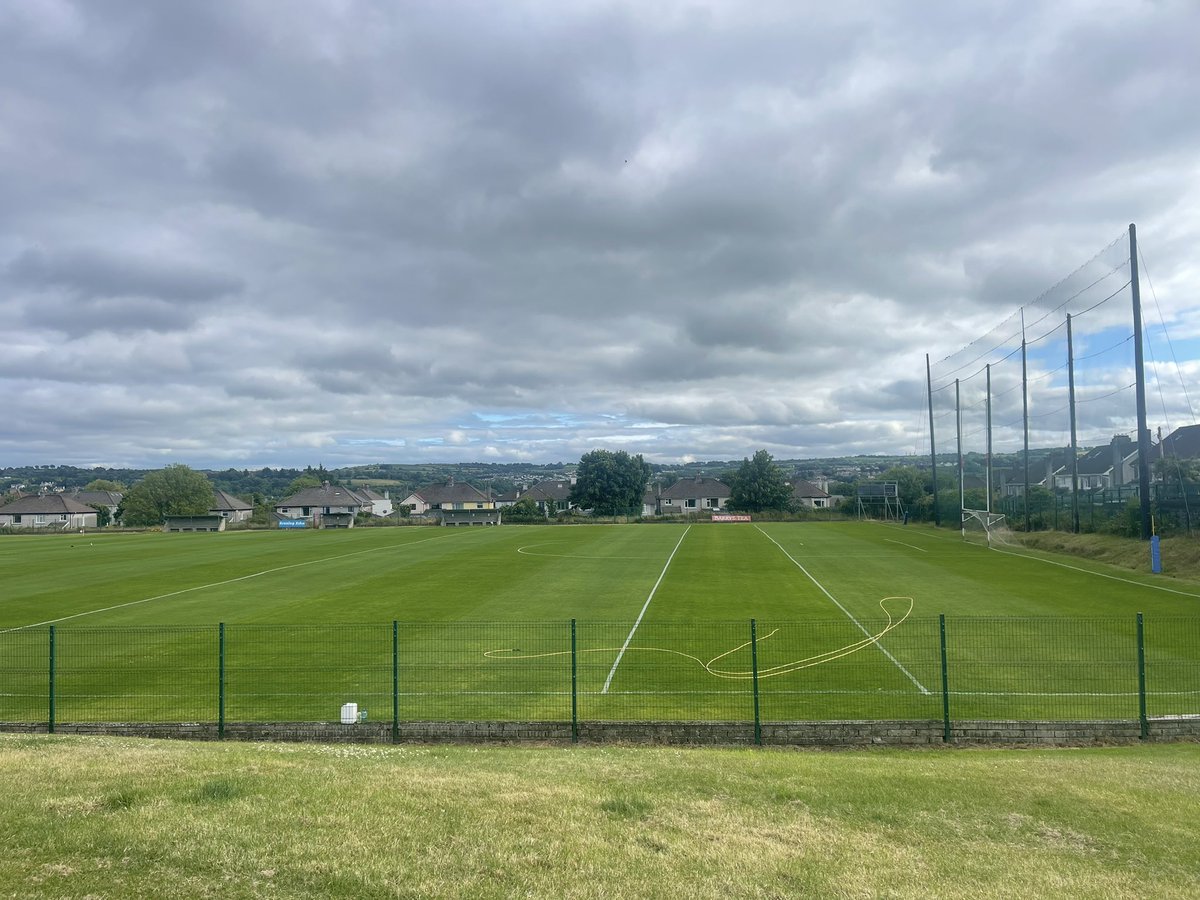 It’s no Croke Park but all set for the first round of the Junior A football championship tonight at Ballinlough.