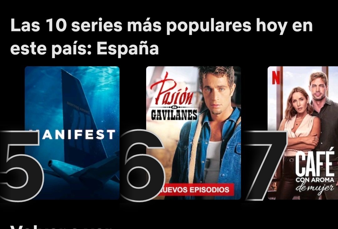 camixmuriel's tweet photo. VAMOS QUE ESTAMOS EN EL TOP 6 DE NETFLIX ESPAÑA, SIGAN ASI CARAJO 🥳🥳

#PasionDeGavilanes2 https://t.co/xS6RW2z3x6