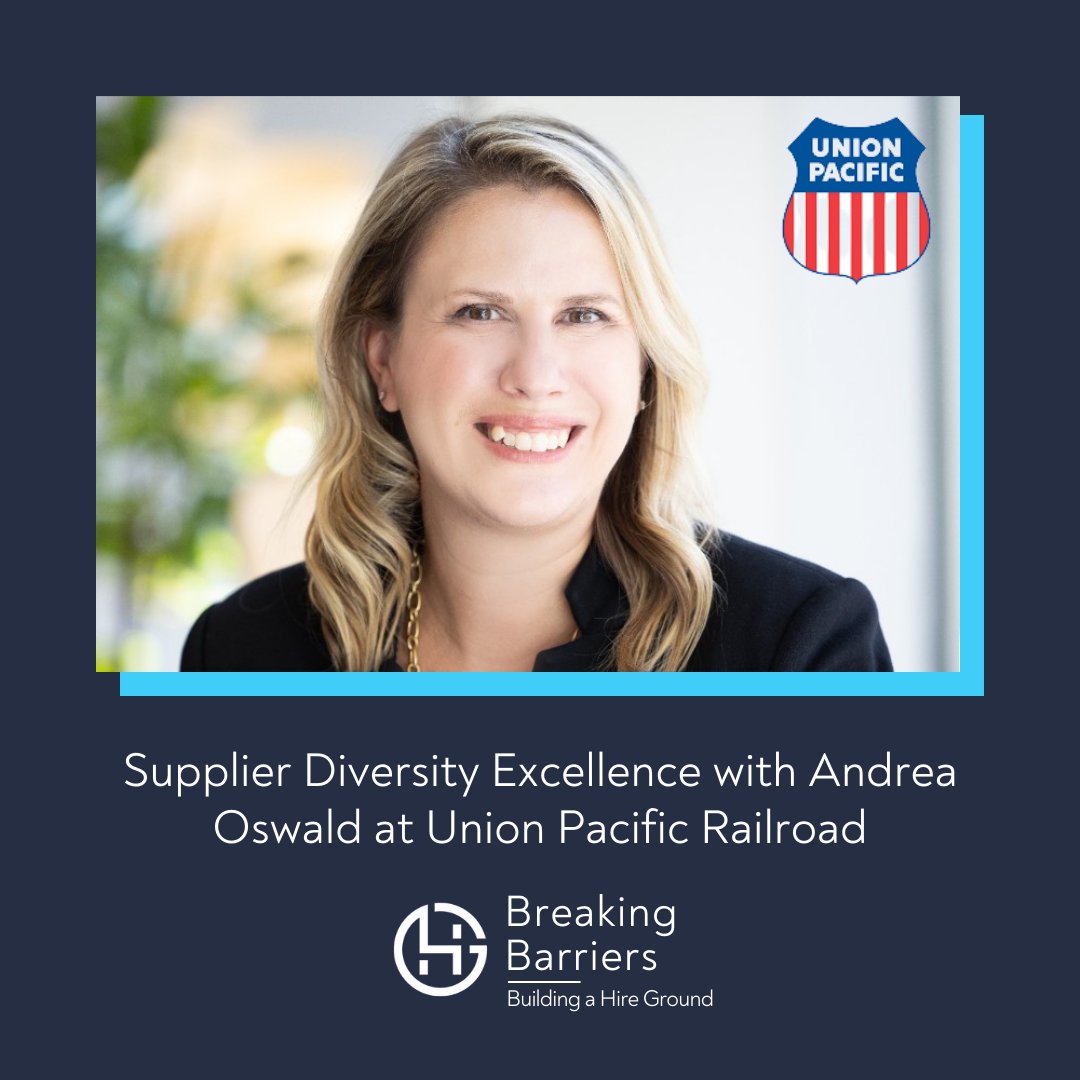 Andrea joins @Cloe Guidry-Reed and <a href="/Adam/">Adam</a> Moore to discuss how Union Pacific manages their supplier diversity program, the role she plays, and how procurement and supplier diversity intersect.

Listen now at the link: hubs.ly/Q01hjKG_0