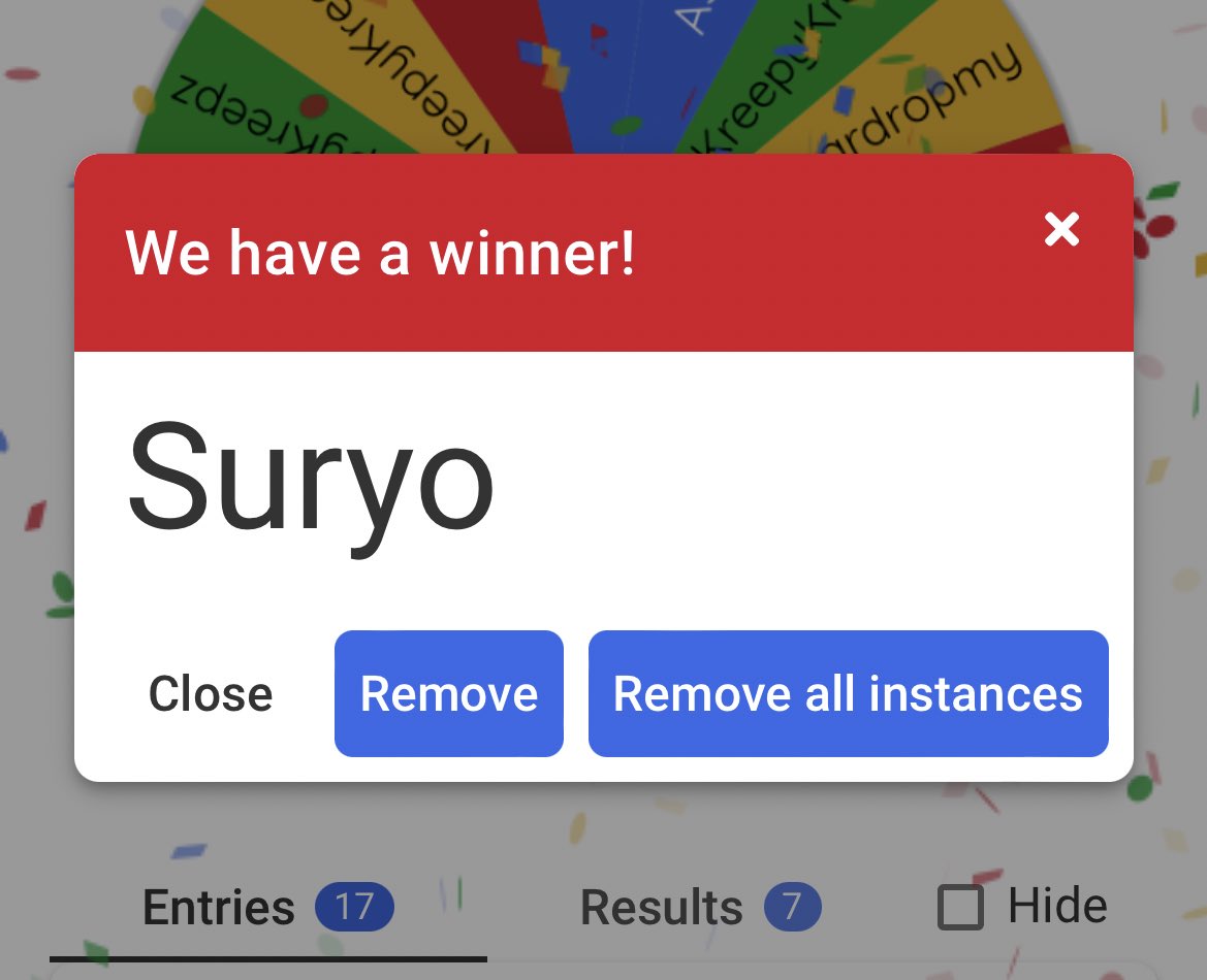 Congratulations winner
🎉🎉🎉🎉🎉

Rewards : NFT The Art of Drinking : The Lost Art, created by <a href="/thegrizzlybae/">TheGrizzlyBae</a> 

Winner :
<a href="/sw4hono/">Suryo - NFT 💎/ Gamers King/$BLOCK</a>