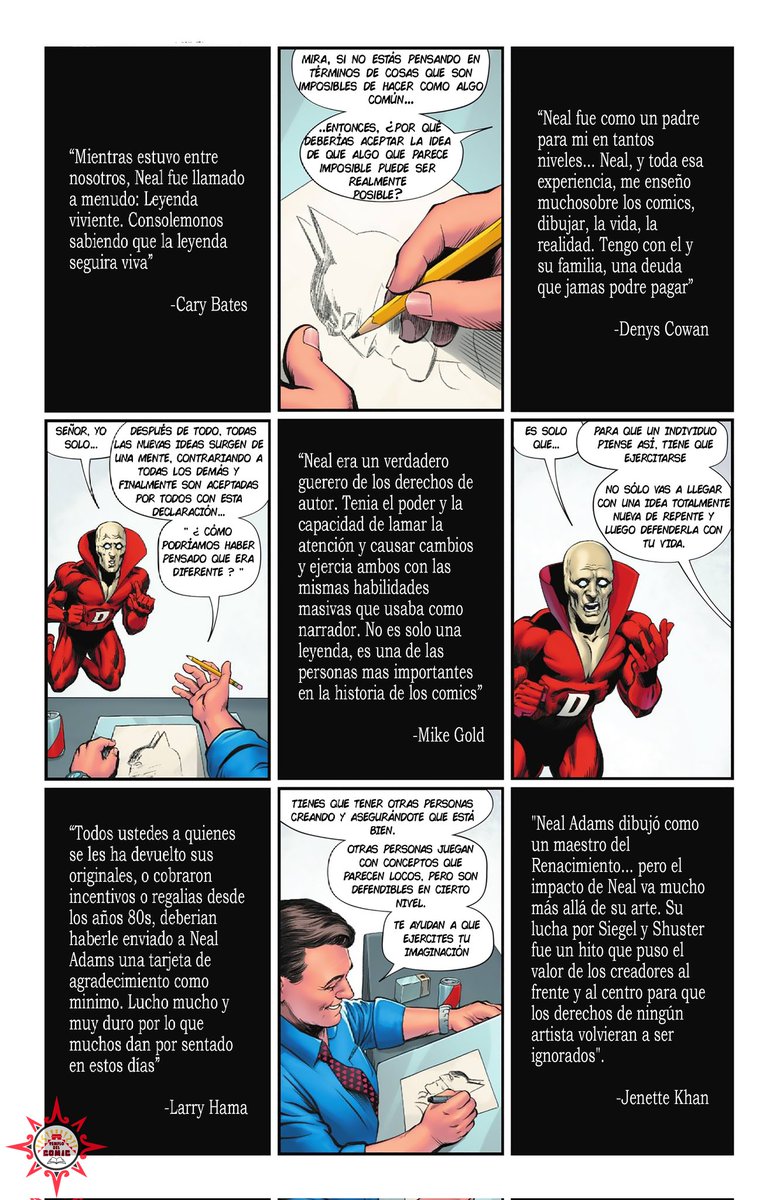 TemploComic's tweet photo. Esta semana @DCComics rinde homenaje a @nealadamsdotcom por medio de @TomKingTK y Josh Adams hijo de Neal 
#TemploDelComic https://t.co/6cpC6geHK5