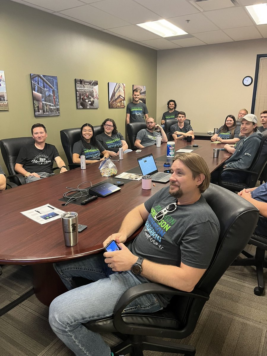 JohnMChase's tweet photo. ESOP valuation announcement. Room full of owners! #hendersonengineers #oneHenderson https://t.co/cjFizmvfNX