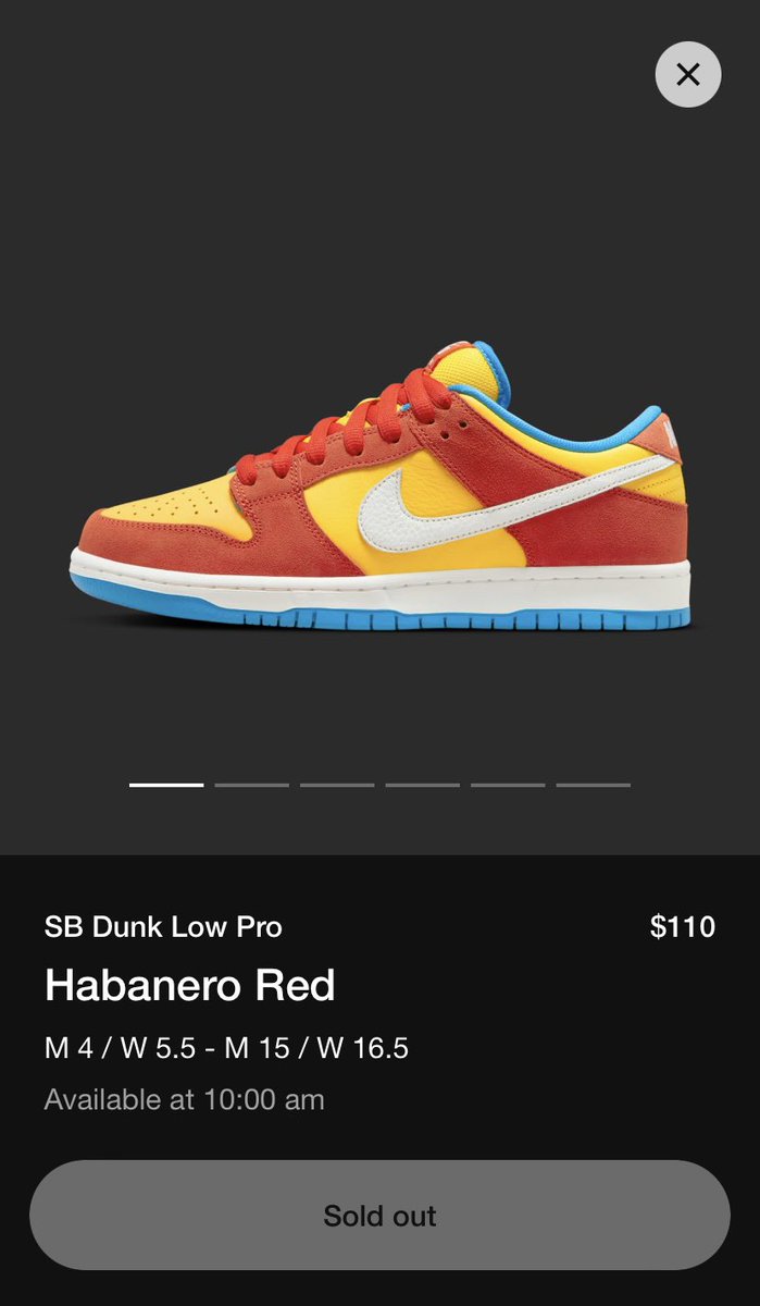 HeartbreakAP's tweet photo. Snkrs why you gotta play with my emotions like that…..this some bs! Shit sold out as quick as y’all sent the alert https://t.co/6EBq7x4LSV