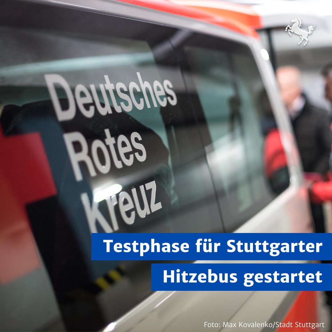 Testphase gestartet: Im Auftrag des Sozialamts #Stuttgart ist aktuell eine Woche lang ein #Hitzebus des <a href="/DRKStuttgart/">DRK Stuttgart</a> im Einsatz. Das Team versorgt Obdachlose u.a. mit kühlen Getränken und Sonnencreme. ℹ️Weitere Infos: stuttgart.de/service/aktuel…