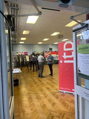 charliecampion's tweet image. Local residents are attending the Weyside Urban Village Phase One Proposal Exhibition at Weyfield Primary School today which includes the story of how the #NationalModelDesignCode Pilot Programme last summer has influenced the proposals @jtp_placemaking @GuildfordBC