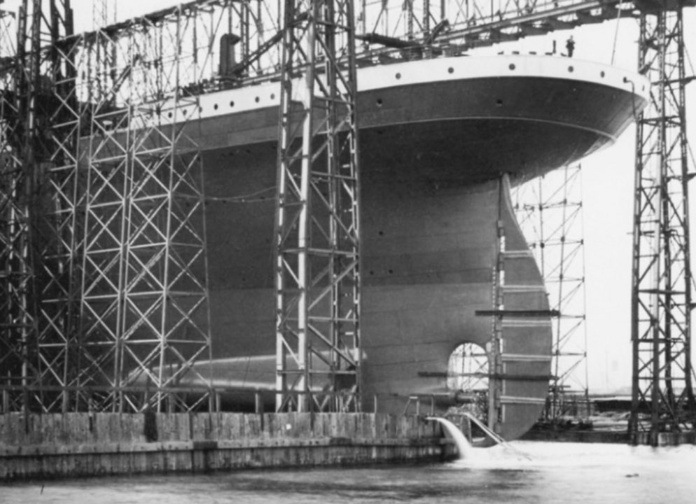 Standing a few yards away from where the Titanic’s stern hung over the Lagon and, on 31 May 1911, first entered the water 

#titanic <a href="/TitanicQuarter/">Titanic Quarter</a> #belfast #history #ship #history #maritimehistory #ocean <a href="/TitanicBelfast/">Titanic Belfast</a> <a href="/VisitBelfast/">Visit Belfast</a> #engineering