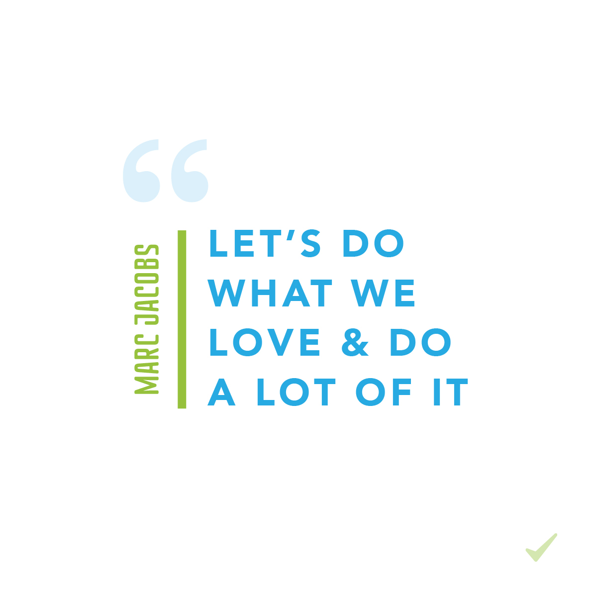 If you are passionate about what you do it will show in your quality of work! Finding a job your excited about may be more obtainable than you think. 😉
#lovewhatyoudo #jobpositivity #careergoals #dreamjob #marcjacobs