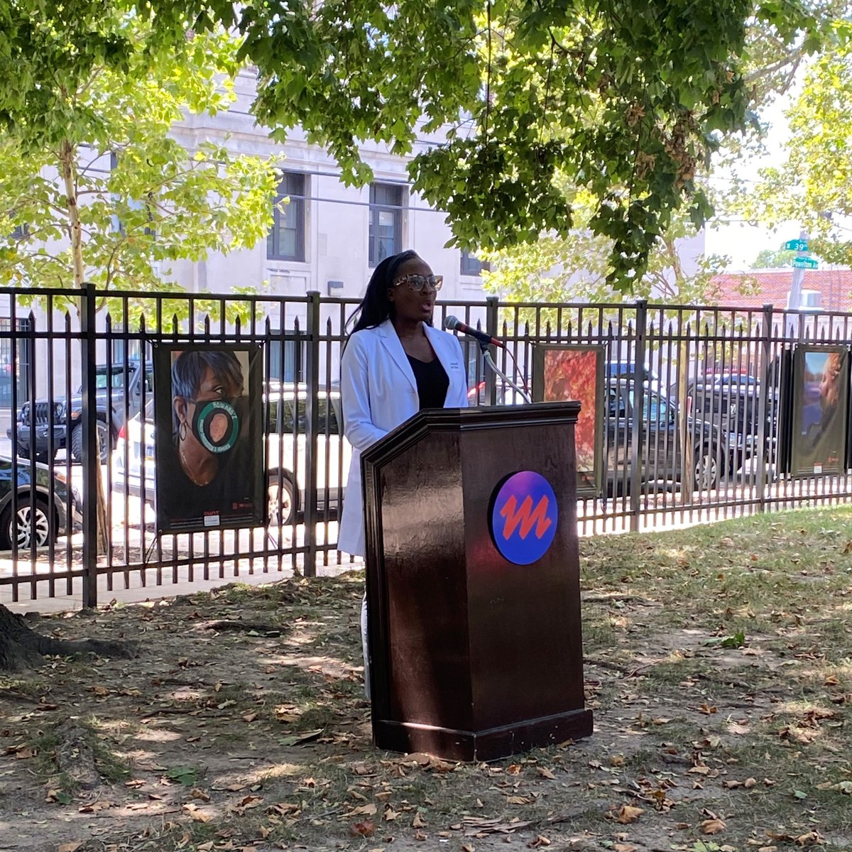 Penn Trauma Center (@penntrauma) on Twitter photo Dr. <a href="/Chidi_MD/">Chidinma Nwakanma</a>, emergency medicine physician at <a href="/PennMedicine/">Penn Medicine</a>, gave remarks at the unveiling ceremony.
“Walking through this every morning, seeing the faces, it reminds me of who and why I’m doing this for,” she tells <a href="/FOX29philly/">FOX 29</a>. Dr. <a href="/Chidi_MD/">Chidinma Nwakanma</a>, emergency medicine physician at <a href="/PennMedicine/">Penn Medicine</a>, gave remarks at the unveiling ceremony.
“Walking through this every morning, seeing the faces, it reminds me of who and why I’m doing this for,” she tells <a href="/FOX29philly/">FOX 29</a>.
