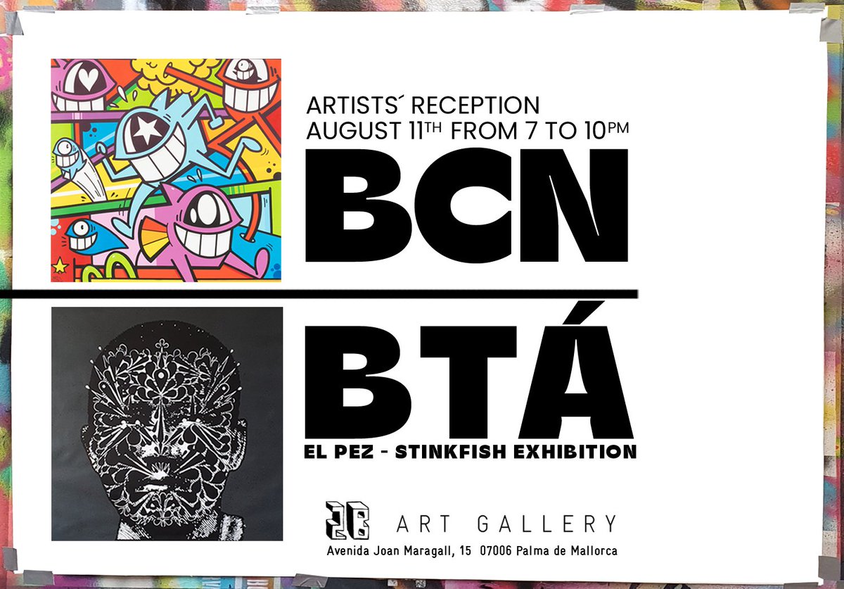 stinkfishstink's tweet photo. BCN/BTÁ// 11.08.2022.
@2b_artgallery
@pezbarcelona × @stinkfishstink
#pezbarcelona #2bartgallery #stinkfish // https://t.co/ddmN239jeY