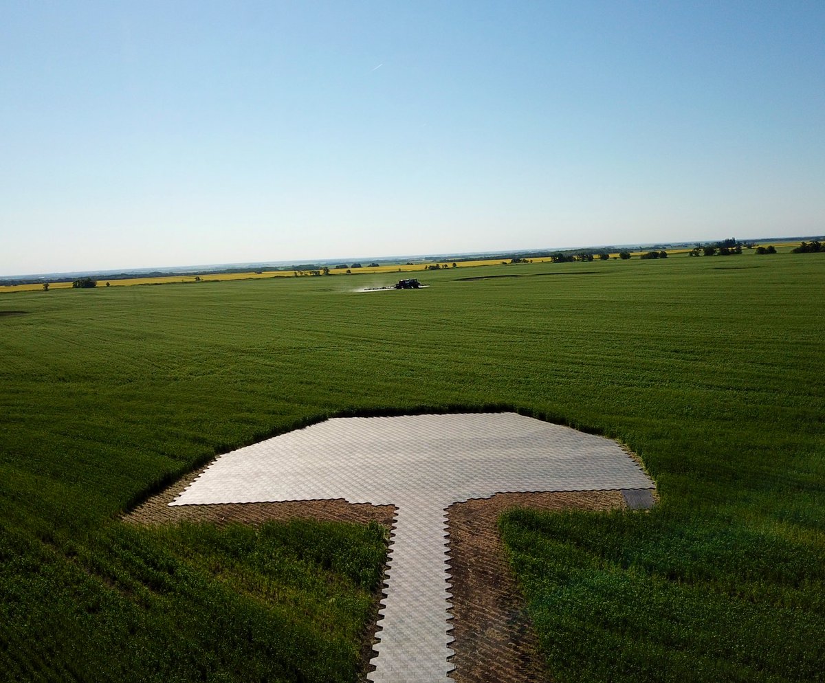 MarseuGordon's tweet image. Wedding site is coming together, but needed a break to get this Starbuck sprayed! @js_seeds @syngentacanada #fieldperformance