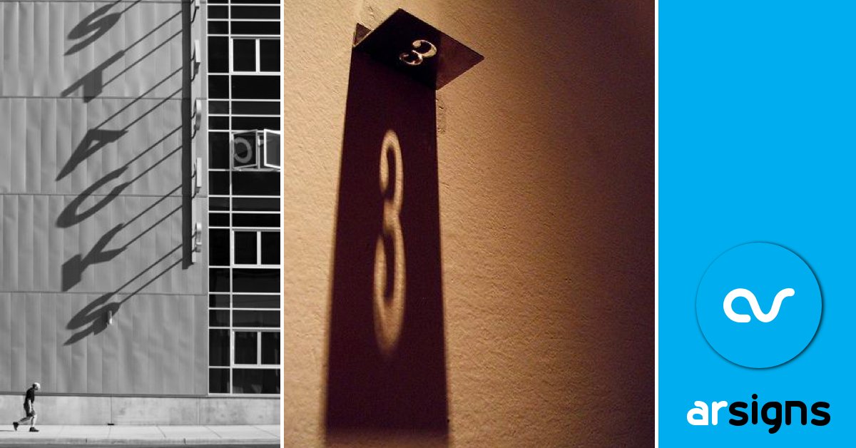 ArSigns's tweet image. Well, as we say farewell to another summer it's time to celebrate our old friend Sunshine for today's #FineSignFriday. 🤭 😁 

One for the #signgeeks today, demonstrating how sun and shadow can add a whole new dimension to building #signage - some quite stunning examples here!