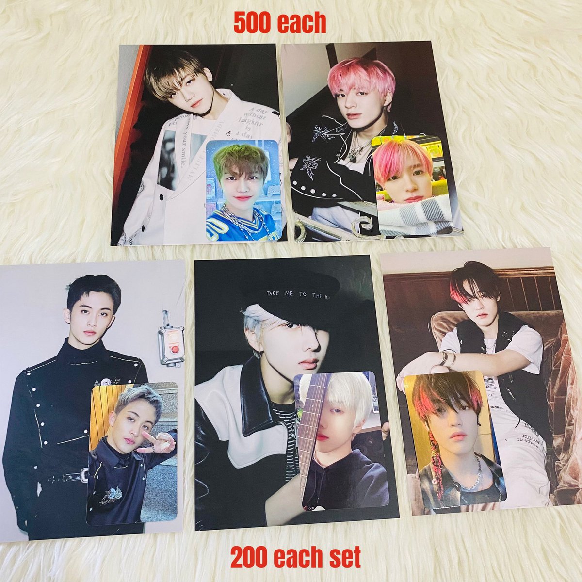 hyemichin's tweet photo. [help rt🥺]wts nct lfb ph

prices posted on the photos! ❤️
dm to claim! 

onhand, clean afaik 🍃
*excpt rj transpo &amp; mernel w/slight flaw
payo/3 days res
ggx j&amp;t sco sdd(qc)

🏷 wts renjun jaeyong jaemin jeno haechan chenle jisung mark jaehyun taeyong shotaro kihno mernel lfb ph https://t.co/xrdsIK756H