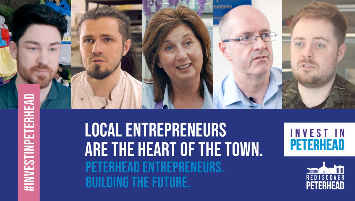 #Entrepreneur #BusinessStories is back!
Town centre businesses share their stories + why they chose to #Invest in #Peterhead

If you're...
Thinking of starting a business?
Searching for the right location?
We'd recommend watching these videos!

Starts next week.