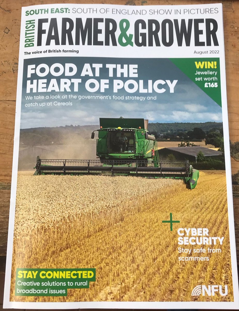 fbuner's tweet photo. Thrilled to see our @GWCT @OakbankGame #PARTRIDGEmix #wildlifeplot mix being promoted in the latest issue of #BritishFarmerandGrower @NFUSouthEast. Thank you Isobel Bretherton! https://t.co/csbUSKo56p