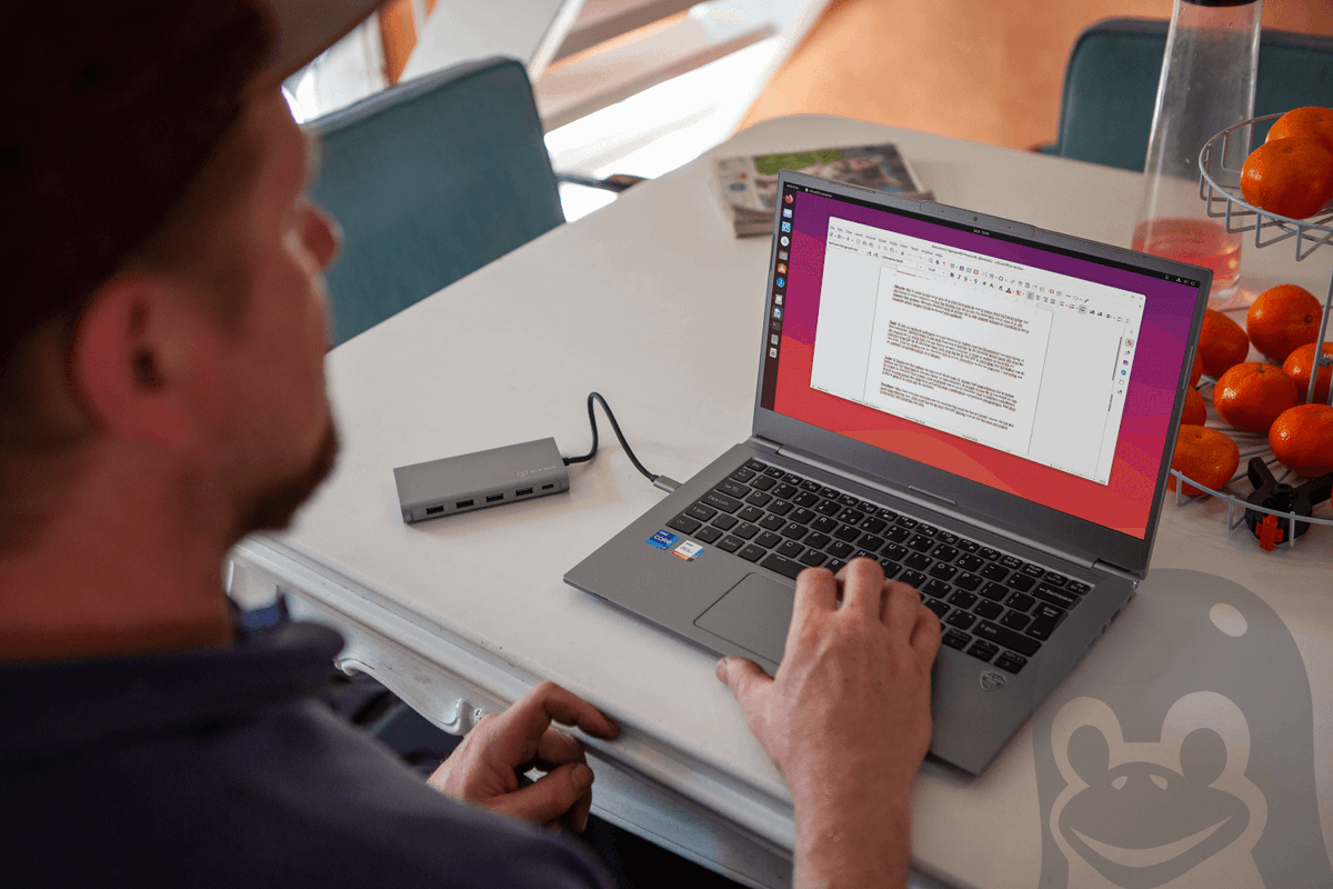 laptopwithlinux's tweet photo. The most desired Linux laptop of 2022 is finally available. Want to use your 12th gen. Intel laptop for up to 14 hours at a time and take it everywhere due to its weight of just 1 Kg? Well look no further than the updated Clevo L141PU. Available now at: https://t.co/iWgBF1qie6 https://t.co/OfTqrovpMi