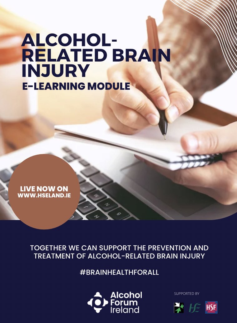Today is World Brain Day! 🧠

In our efforts to support #brainhealthforall we are excited announce of the release of an e-learning module on Alcohol-Related Brain Injury for all HSE staff on the @HSE_HSeLanD portal. 

Together we can support prevention & recovery #WBD2022