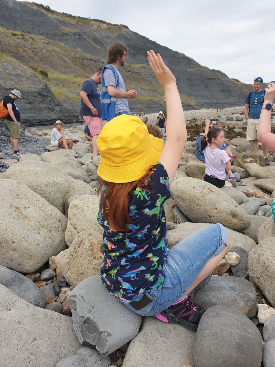 ItsKateMcB's tweet image. Great fun hunting for fossils yesterday, thanks to the brilliant @CharmouthHCC fossil walk experts and volunteers! 👍💛 #charmouthbeach #fossilwalk
