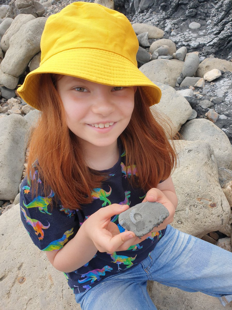 ItsKateMcB's tweet image. Great fun hunting for fossils yesterday, thanks to the brilliant @CharmouthHCC fossil walk experts and volunteers! 👍💛 #charmouthbeach #fossilwalk