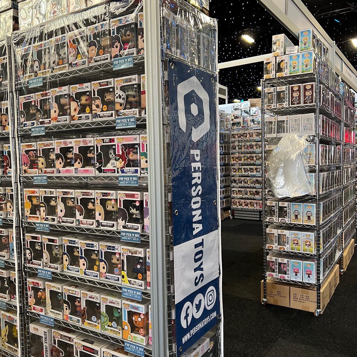 PersonaToys's tweet photo. We’re at Hyper Japan! Find us here Friday-Sunday and get your #FunkoFix @HYPERJAPANevent #funkopop #funkofamily #funkopops https://t.co/dIGh6NPiJZ