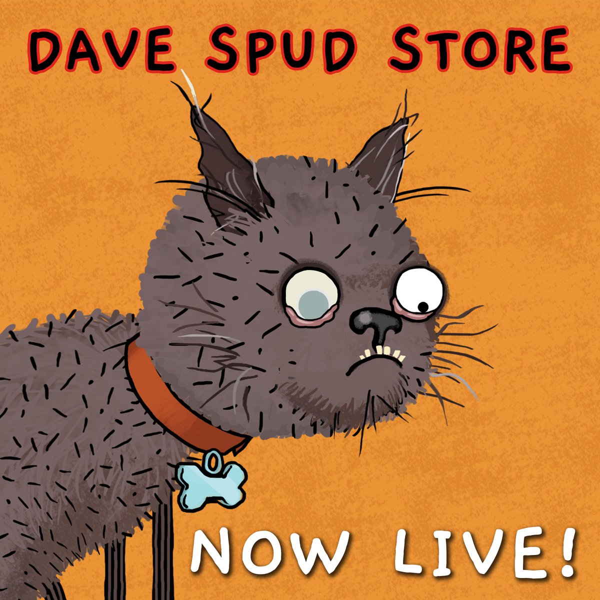 Fancy a treat? The Dave Spud <a href="/Teemillstore/">Teemill</a> store is live: davespud.teemill.com

#davespud #animation #apparel