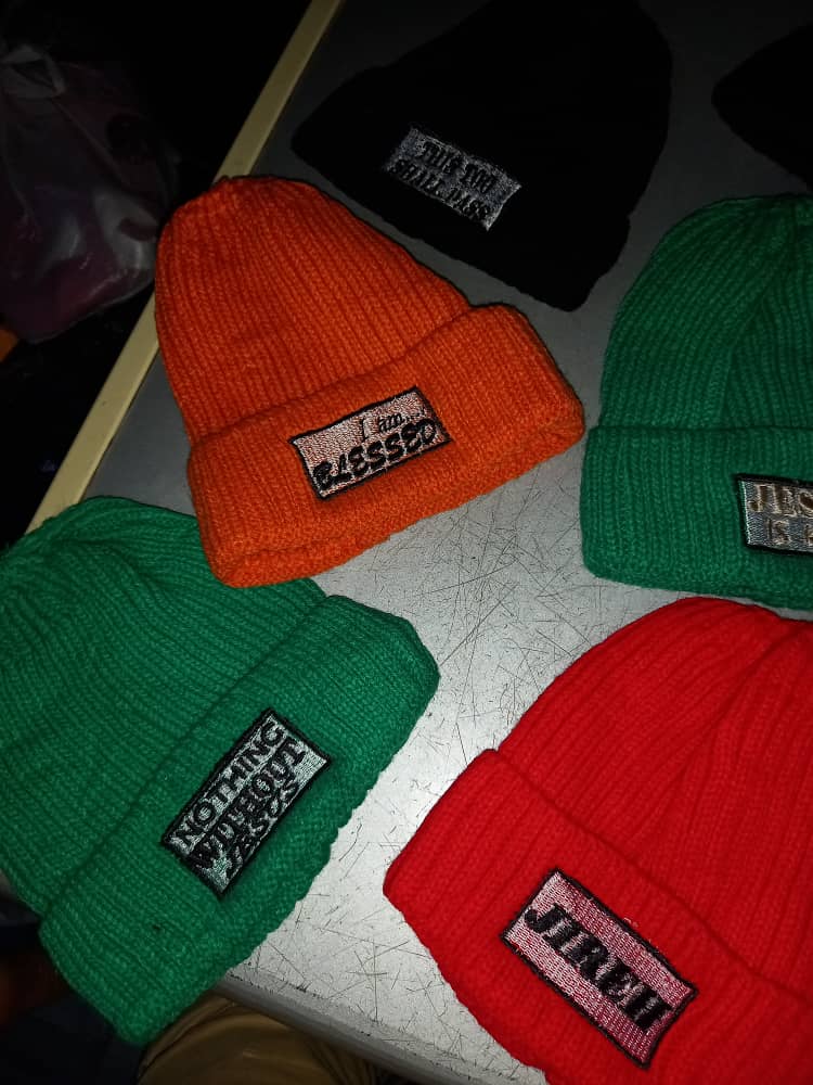 OvercomerWear's tweet photo. Clearing our winter stock. Woolen hats readily available at $3. Available on red, yellow, orange, green and black.. https://t.co/Lr4ufRfepu