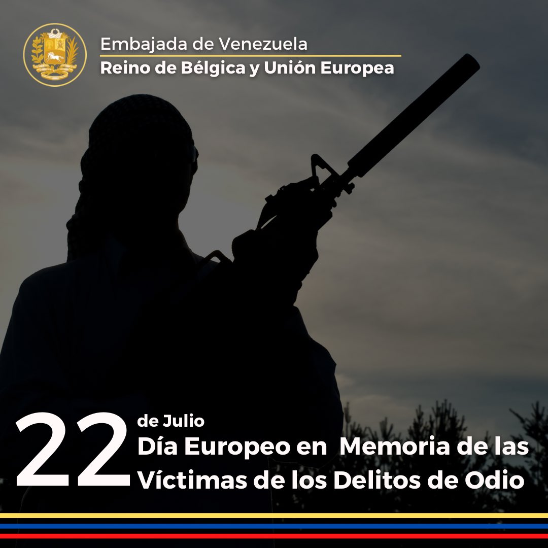 Día Europeo en Memoria de la Víctimas de Delitos de Odio, queremos sumarnos a la lucha por la erradicación del terrorismo. 

A su vez recordamos a las víctimas en Oslo, al igual que tantos otros atentados en el mundo. 

Condenamos a los grupos atentan hoy contra la humanidad.