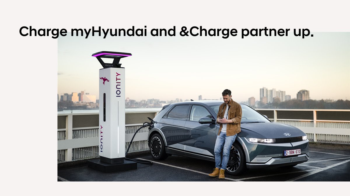 Today, we are happy to announce our joint cooperation with &amp;Charge. Across selected European markets customers can now collect '&amp;Charge kilometers’ that can be redeemed in vouchers for Charge myHyundai. 

Find out more about here: https://t.co/HxI7zfERRU https://t.co/45wePFUy2R
