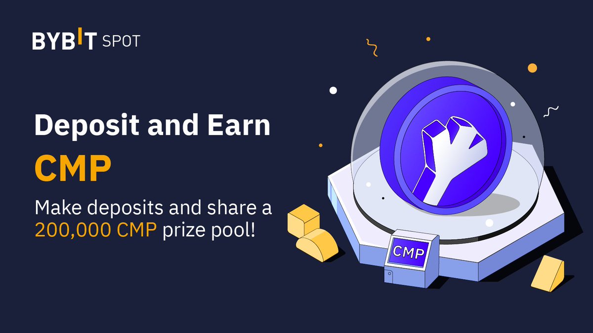 Bybit_Official's tweet photo. 🔥 Bybit is thrilled to announce that $CMP will be LIVE for Spot Trading on July 25 at 10AM UTC! @Caduceus_CMP

🟡 Deposit to Earn from 200,000 $CMP Prize Pool

🟡 Stake to Earn up to 666% APY With a 600,000 $CMP Prize Pool

🟡 Trade to Earn From a 100,000 $CMP Prize Pool https://t.co/0dQukG7s29