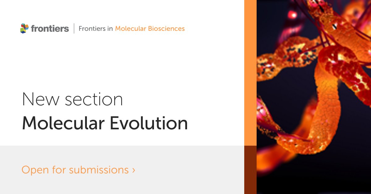 We are thrilled to announce the official launch of Molecular Evolution, a specialty section led by Prof. Gavin Huttley of The Australian National University.

Ready to receive your submissions.

Discover more here: frontiersin.org/journals/molec…