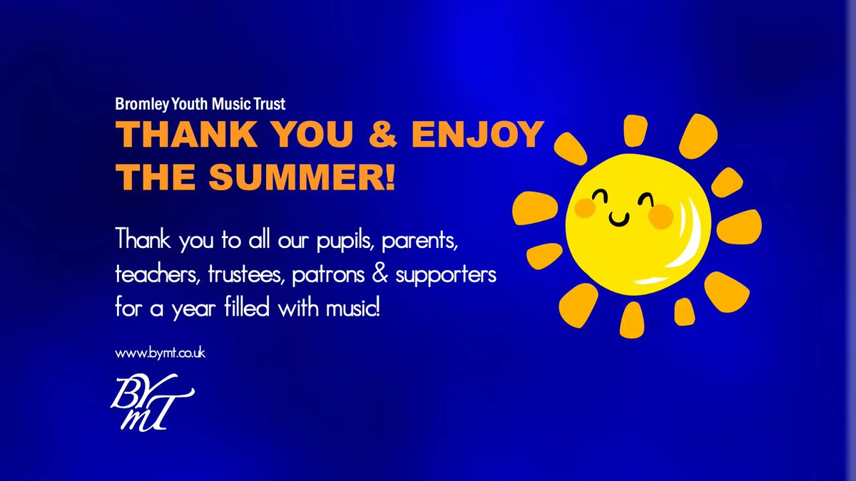 OfficialBYMT's tweet photo. Thank you to all our pupils, parents, teachers, trustees, patrons & supporters for a year filled with music! We look forward to seeing those joining over the holidays for Summer Sounds & Musical Theatre. Otherwise, see you in September! #KeepMakingMusic https://t.co/qr0J4mLG6n https://t.co/mMVgxUaNHs