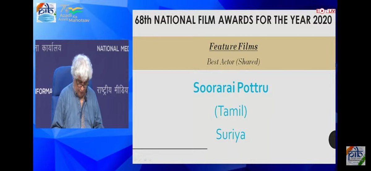 rajspecter's tweet photo. @Suriya_offl 🥰😍 Best Actor 🥳
#NationalFilmAwards #SooraraiPottru #surya https://t.co/p51ISBQyE8