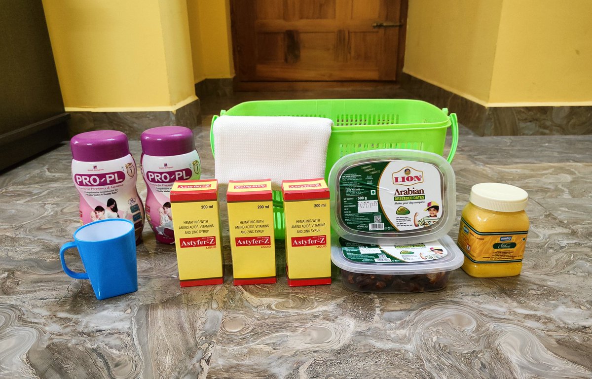 vignesh_ravi2's tweet photo. Got this Health kit for my pregnant wife from Government.
1. Health mix - 2
2. Iron Tonic - 3
3. Lion dates - 2
4. Aavin Ghee - 1
5. Cup, Towel
I really appreciate this good thing. Thank You @Subramanian_ma @mkstalin
#Tamilnadu #HealthKit
#pregnant https://t.co/oW6hm9IMfu