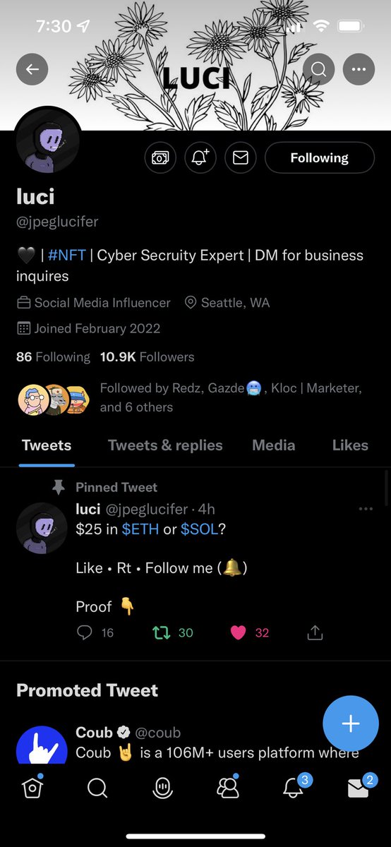 CryptoBlerd's tweet photo. @jpeglucifer Done! https://t.co/mSJyv4ukWn