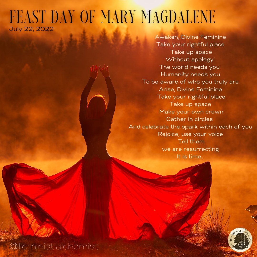 SamaraAlchemist's tweet image. A little intuitive poetry to celebrate the day ❤ #MaryMagdalene #DivineFeminine
