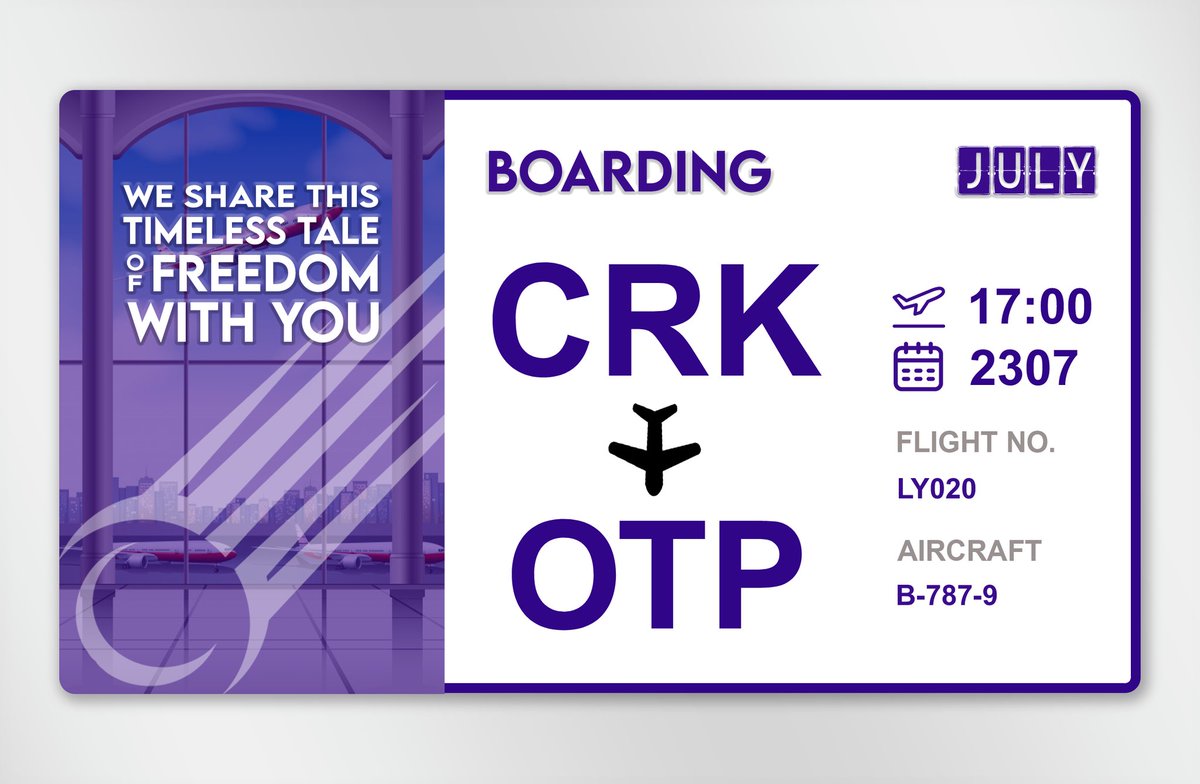 ͏͏

͏͏ ͏͏
͏͏                
          #RitzOfTheOrient       CAL
          LY020  —  RPLC  to  LROP
          23 July ‘22 | 17:00 GMT+8
͏͏

͏͏ ͏͏
͏͏