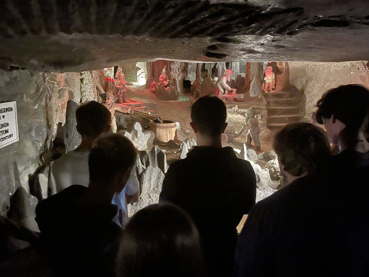 IGSphilosophy's tweet photo. The Wieliczka Salt Mine @Ilkleygrammar #TeamIGS #Krakow22 https://t.co/6ZgZXZpRt1