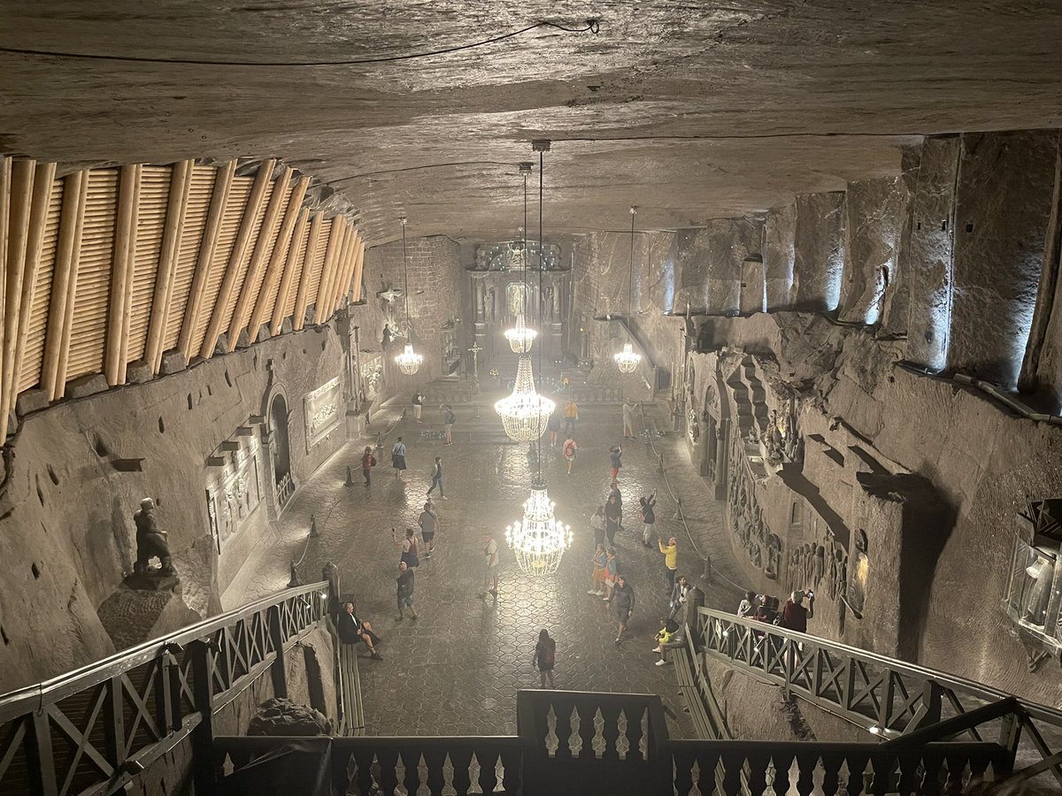 IGSphilosophy's tweet photo. The Wieliczka Salt Mine @Ilkleygrammar #TeamIGS #Krakow22 https://t.co/6ZgZXZpRt1