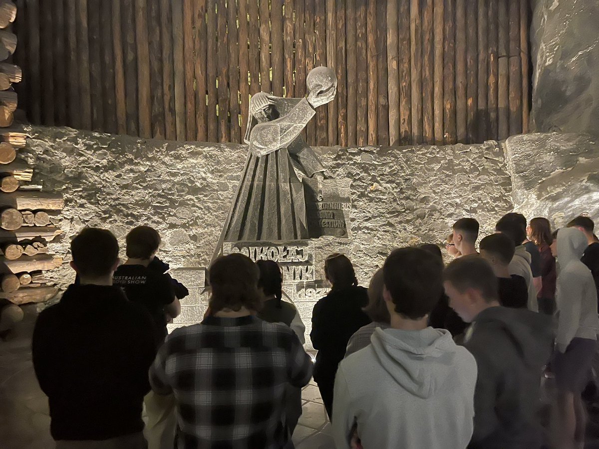 IGSphilosophy's tweet photo. The Wieliczka Salt Mine @Ilkleygrammar #TeamIGS #Krakow22 https://t.co/6ZgZXZpRt1