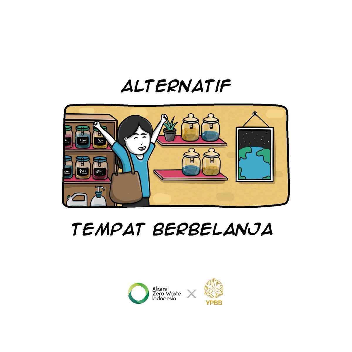 AZWIndonesia's tweet photo. Salam Zero Waste!
Kalau menurut Sobat AZWI, mengapa toko refill penting? share di kolom komentar ya!
#TokoRefill #refillstation
#AZWIndonesia #GoForZeroWaste
#refillstore #ZeroWaste #YPBBBandung
#BulkStore #bulkstoreindonesia https://t.co/BxCuiOdfTp