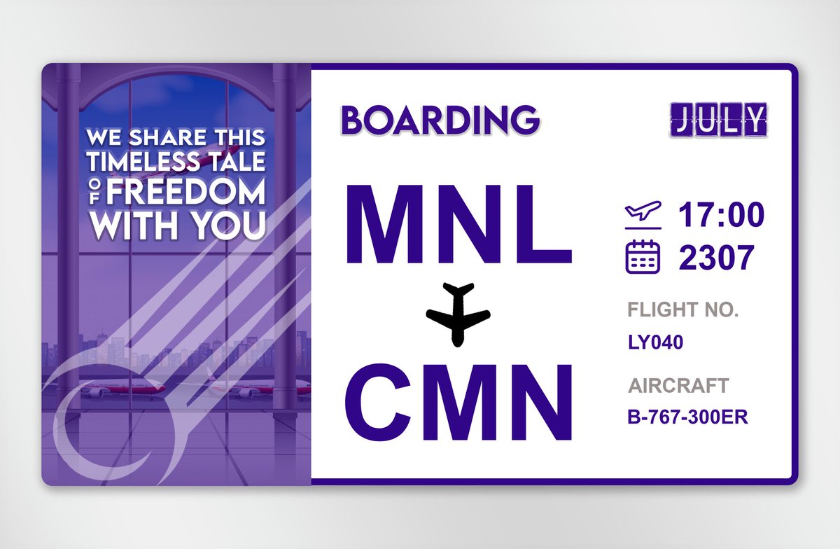 ͏͏

͏͏ ͏͏
͏͏                
          #RitzOfTheOrient          CAL
          LY040  —  RPLL  to  GMMN
          23 July ‘22  |  17:00  GMT+8
͏͏

͏͏ ͏͏
͏͏