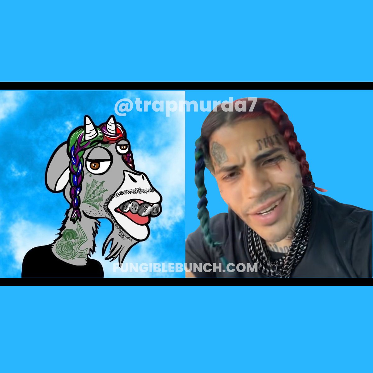 4 DAYS LEFT! Friend supporting Friends! thanks <a href="/TM7Music/">trapmurda7</a> 
July 26th 8PM EDT 2222 Mariam Marks - Artistic Goats
Legendary Goats get a custom video valued at 5000.00. Join the Discord discord.com/invite/hBKX97r…
#NFTcommunity  #NFTdrop #nftcollector #NFTartist