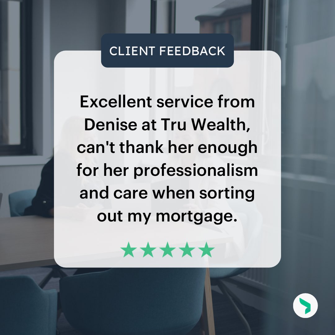 Ending the week with some fantastic client feedback for our Mortgage Adviser, Denise!

We love knowing that we've made our clients mortgage process as simple and stress free as possible, maybe we could do the same for you too!

Get in touch for your mortgage needs 📩