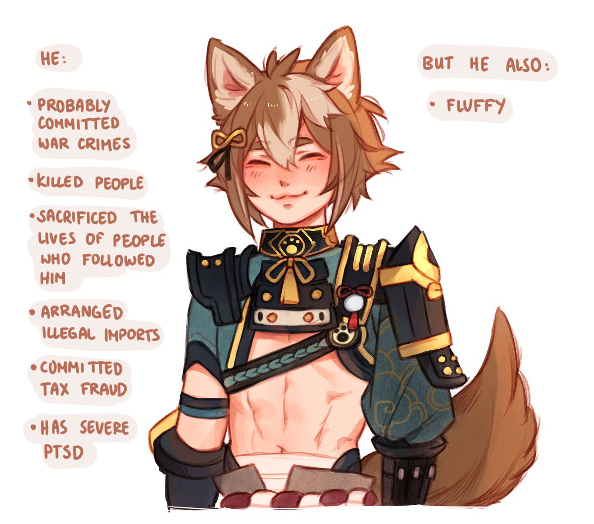 cawiechan's tweet image. I love Gorou for this