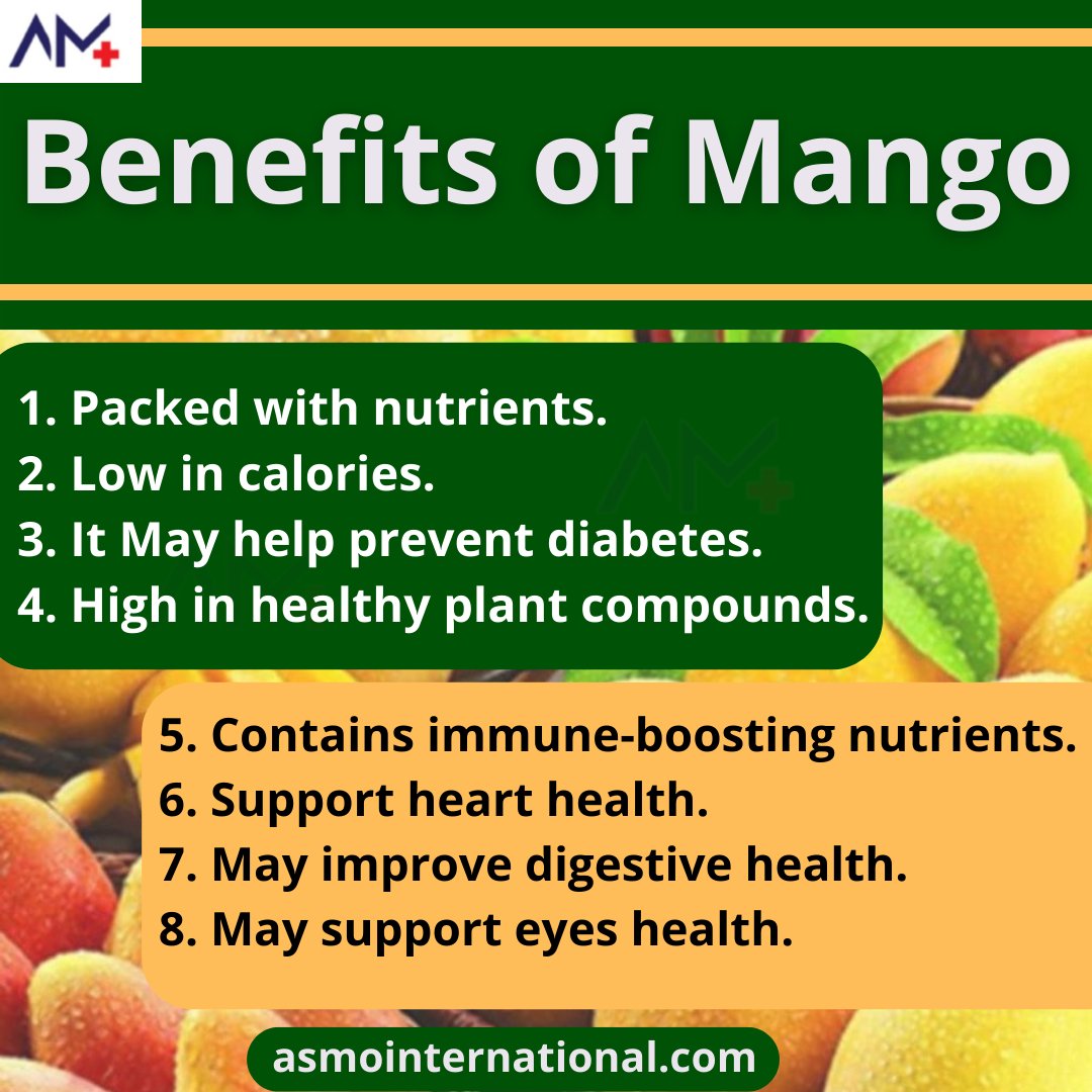 Benefits of Mango.
.
bit.ly/3nHERKo
.
#benefitsofmango #mango #healthy #mangoday #fruits #mangotrees #mangolovers #happymangoday #nutrients #calories #preventdiabetes #healthyplantcompounds #immuneboosting #hearthealth #digestivehealth #eyeshealth #internationalmangoday