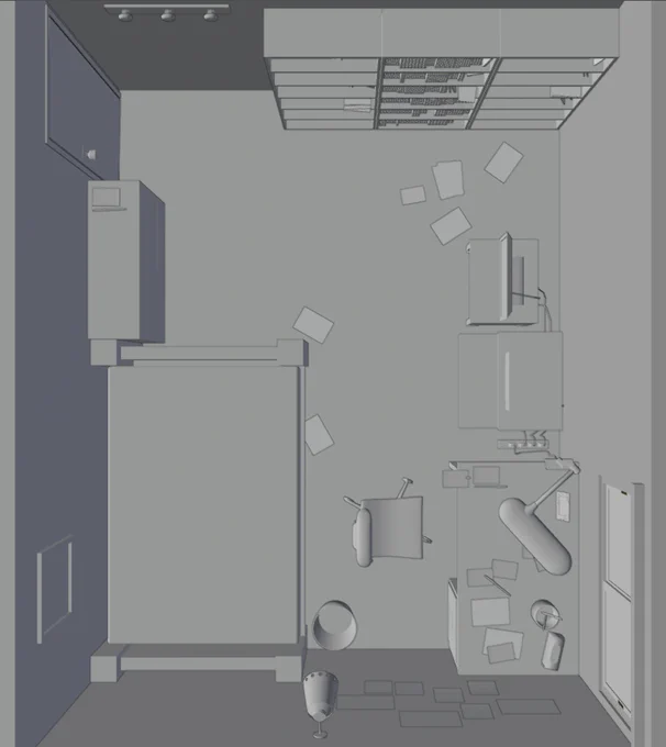 乾部屋3D素材(fbx形式)配布します!クリスタにD&amp;Dで使えます
詳細は画像&べったー参照
https://t.co/tAaH1ZNfCM 