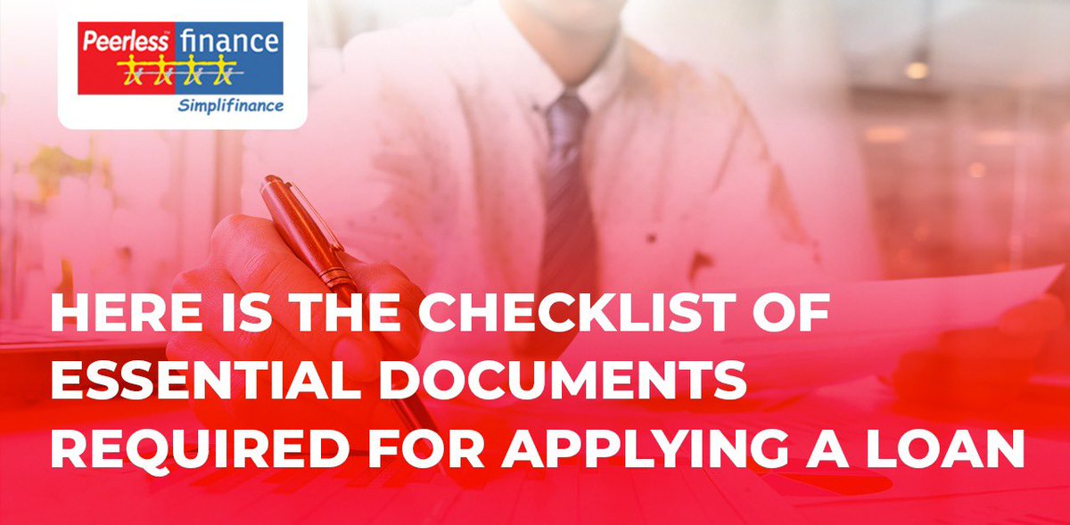 PeerlessFinance's tweet photo. Want to see your professional and personal life grow and expand? With @PeerlessFinance help that won’t be a mere dream anymore!
Here is the checklist of essential documents required for applying a loan.
https://t.co/0S4Usd1r9Y
#PeerlessFinancialServicesLimited
#growth #expand https://t.co/nXg9BiPtum