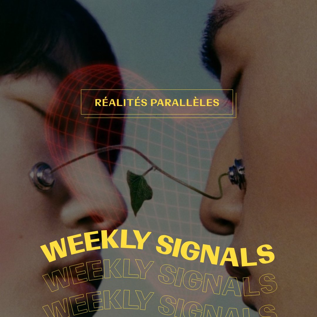 WConranDesign's tweet photo. 🚨 Weekly Signals #24 – Réalités Parallèles 🚨

👥Pour tous ceux qui rêvent d’un autre monde…👥

Plus d'infos sur notre Linkedin :https://t.co/ok5z36HvkJ https://t.co/YjnpMIIAhC