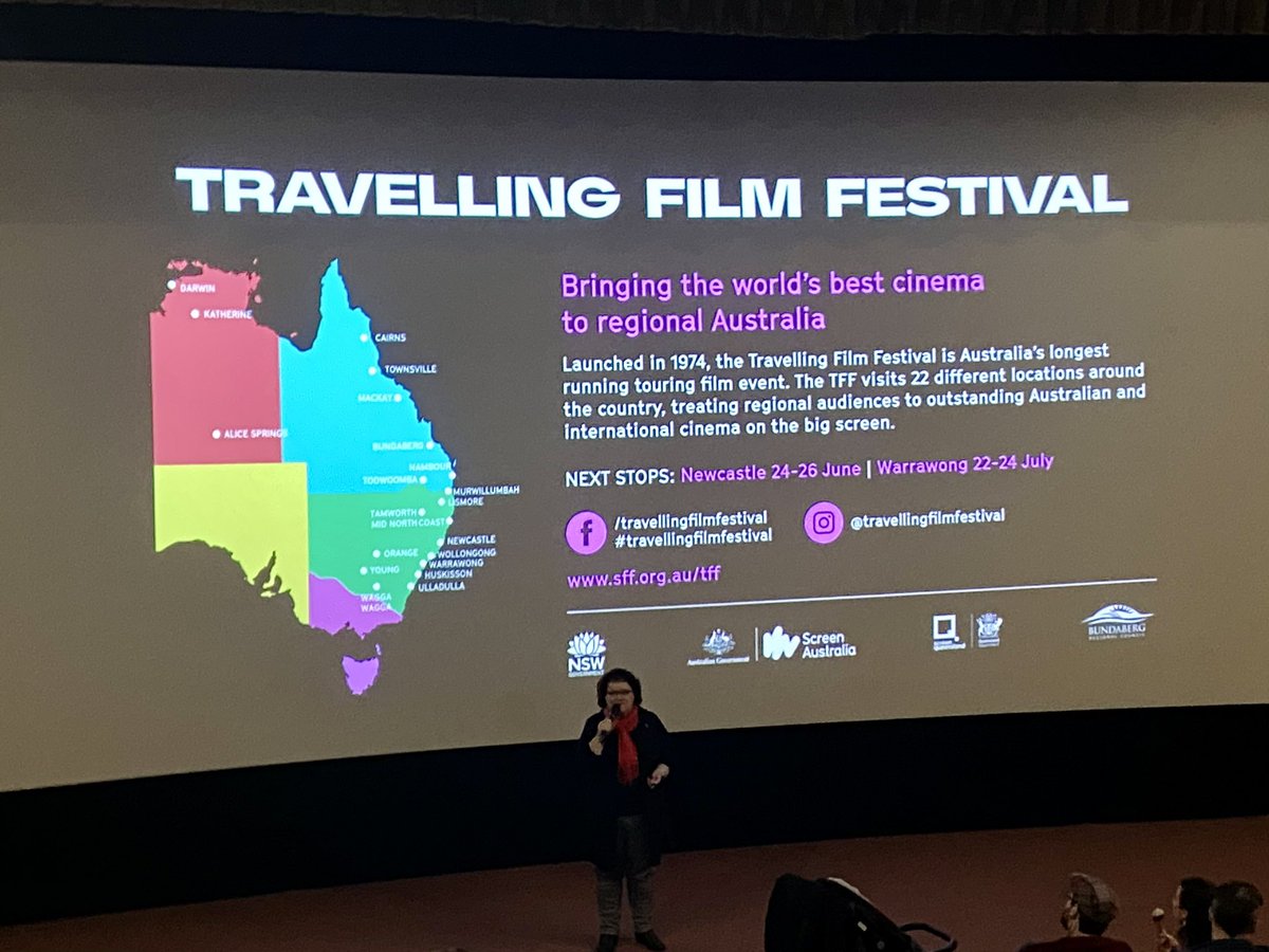tanbrown1's tweet photo. Travelling Film Festival opened tonight @ Gala Warrawong with #6Festivals featuring Yours & Owls! Great films from across the world on all weekend. https://t.co/wHldngP8Px