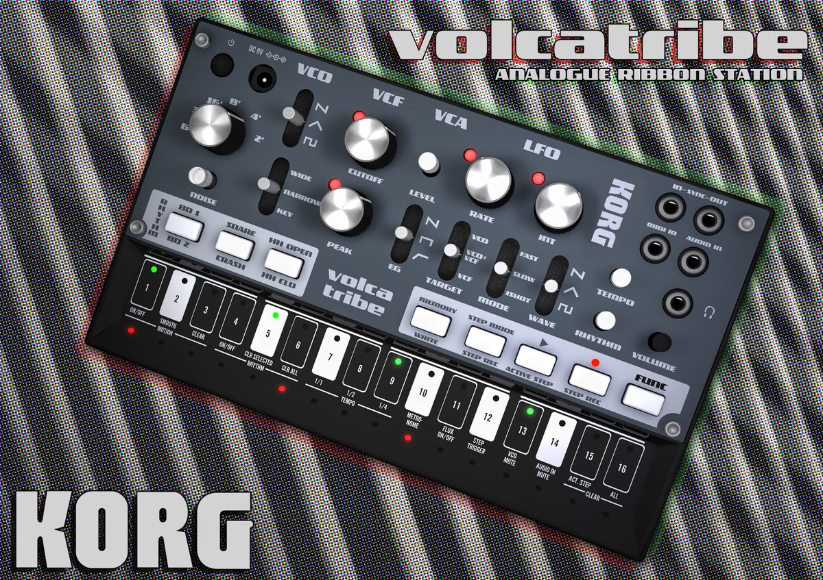 KaleniusHenri's tweet photo. Korg Volcatribe - concept art
#korg #volca #monotribe https://t.co/nXst7bXxg3